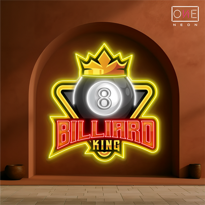Enseigne LED néon 8 Billiard King