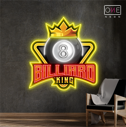 Enseigne LED néon 8 Billiard King