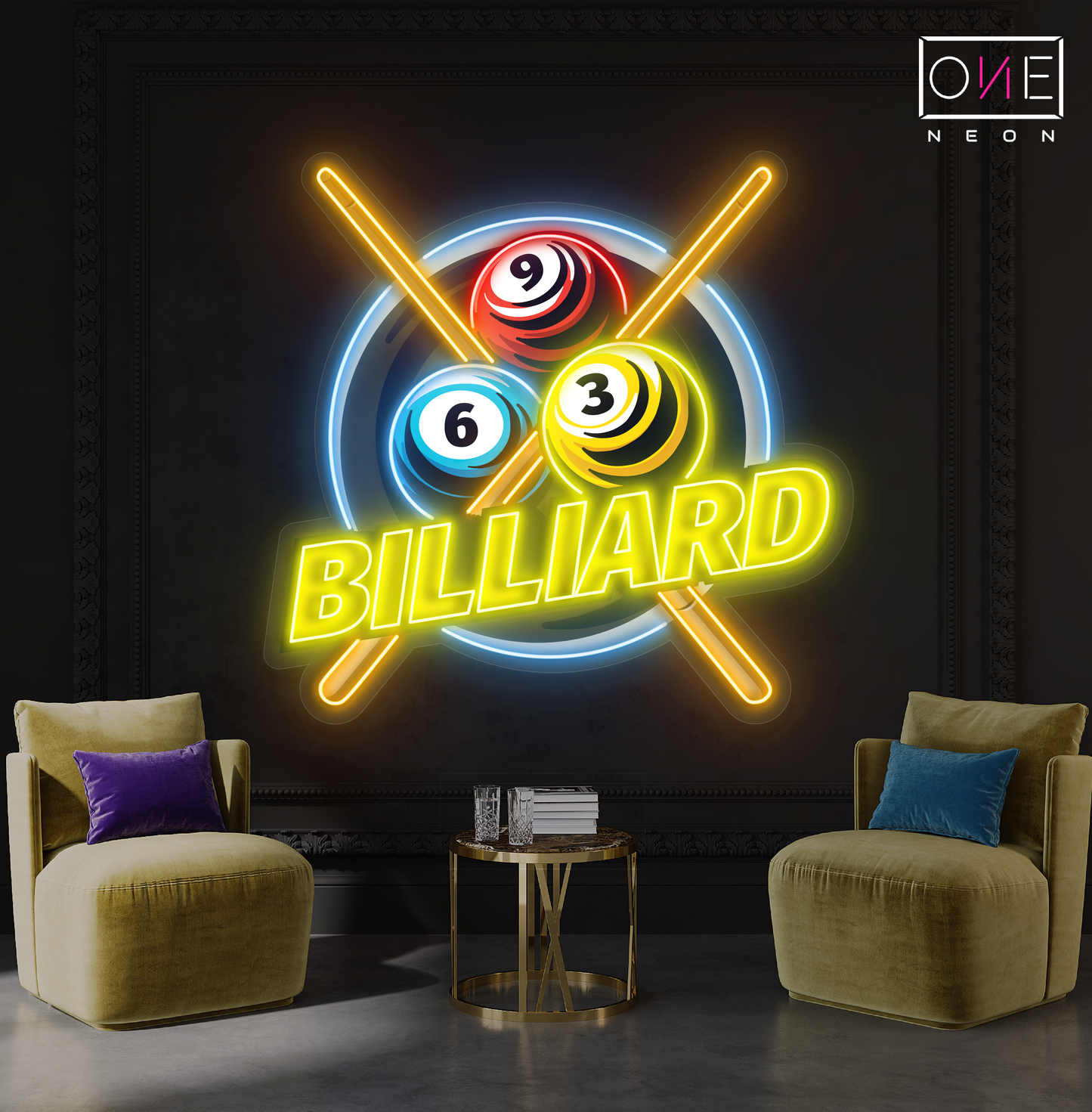Enseigne Néon LED Billard