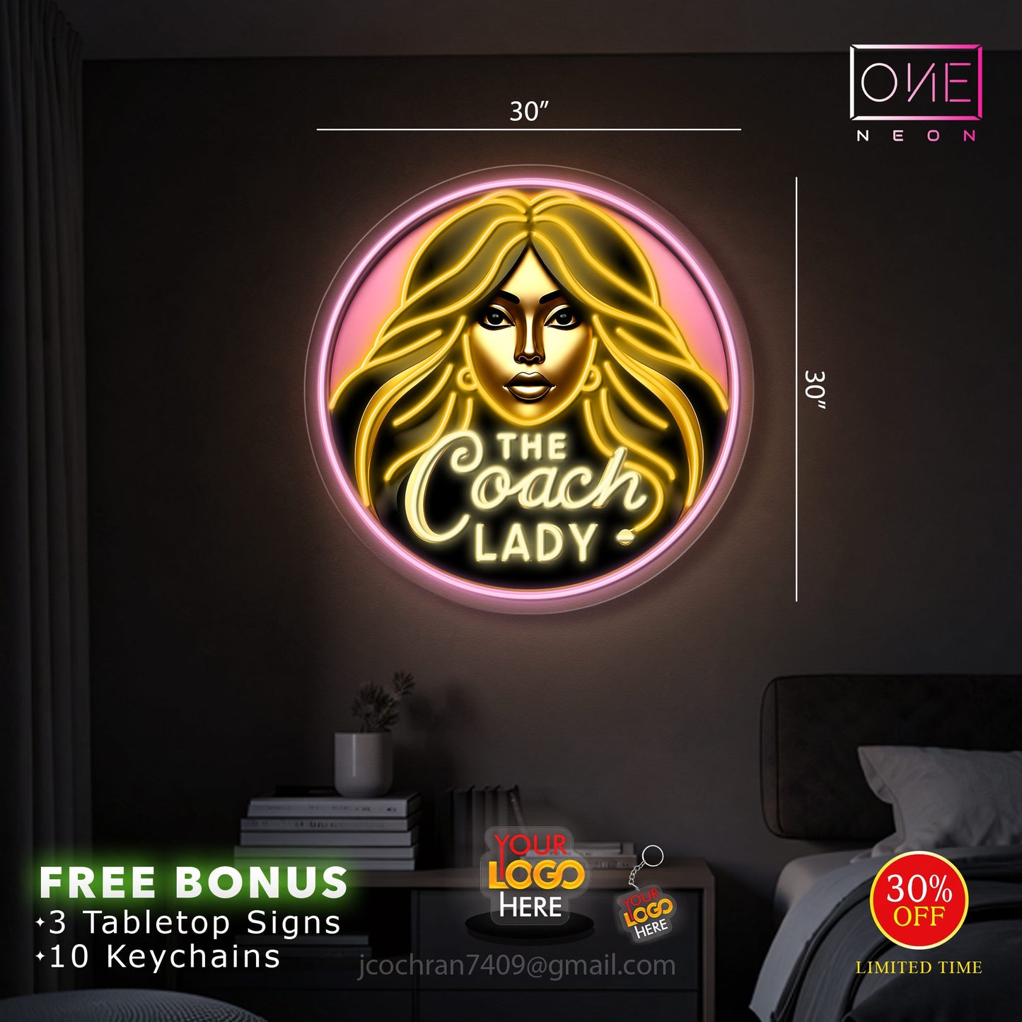 THE COACH LADY| LED Neon Sign