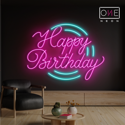 Joyeux Anniversaire Enseigne Néon