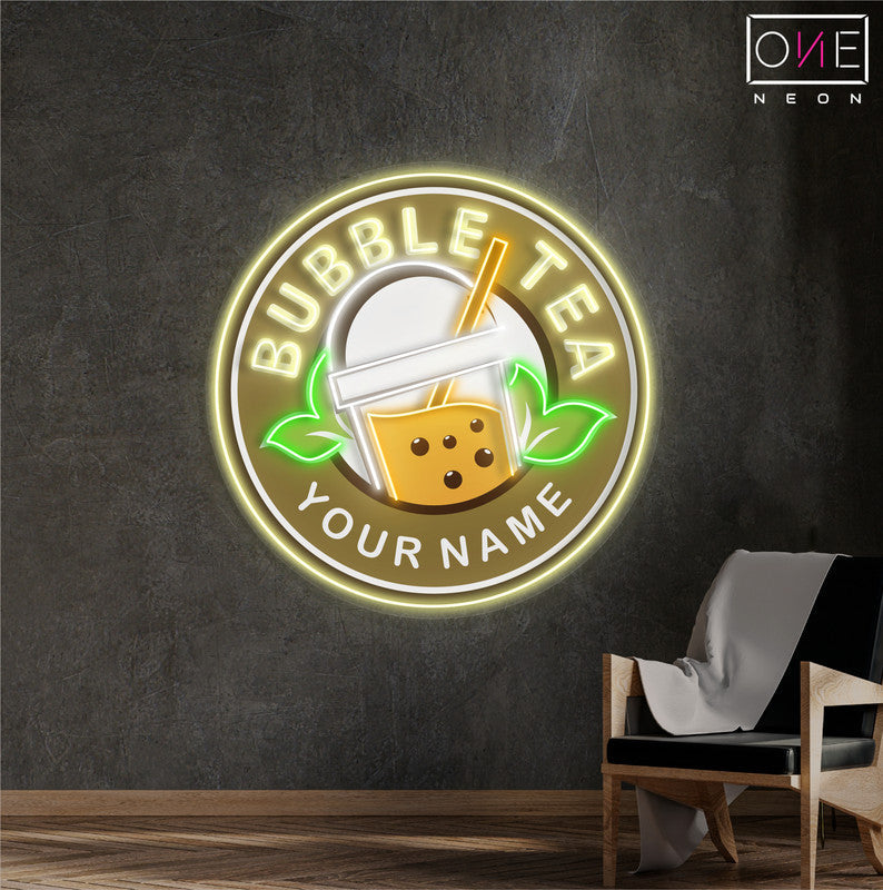 Enseigne néon LED Motif bubble tea