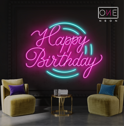 Joyeux Anniversaire Enseigne Néon