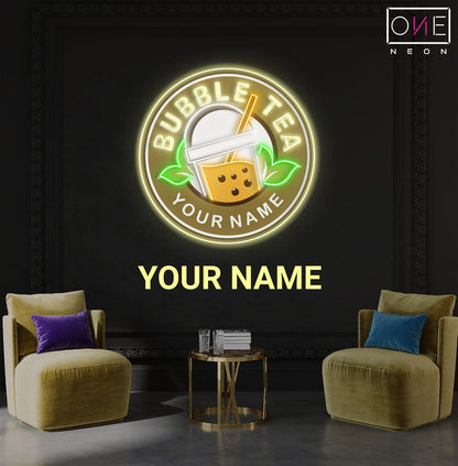 Enseigne néon LED Motif bubble tea