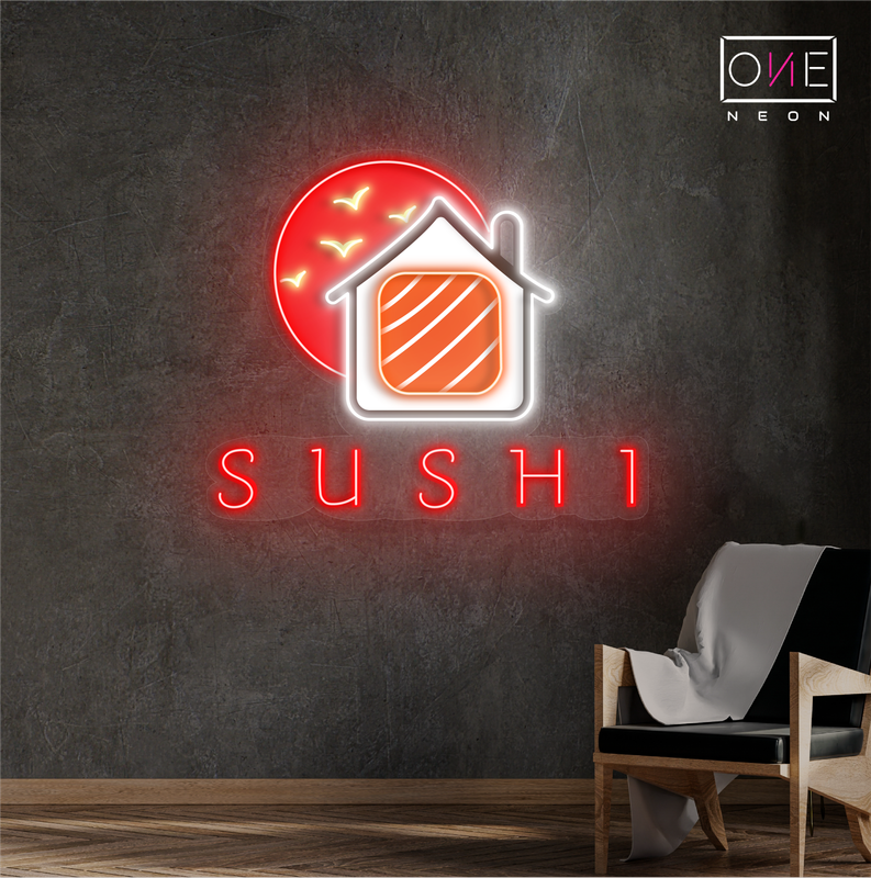 Enseigne lumineuse néon LED Sushi House