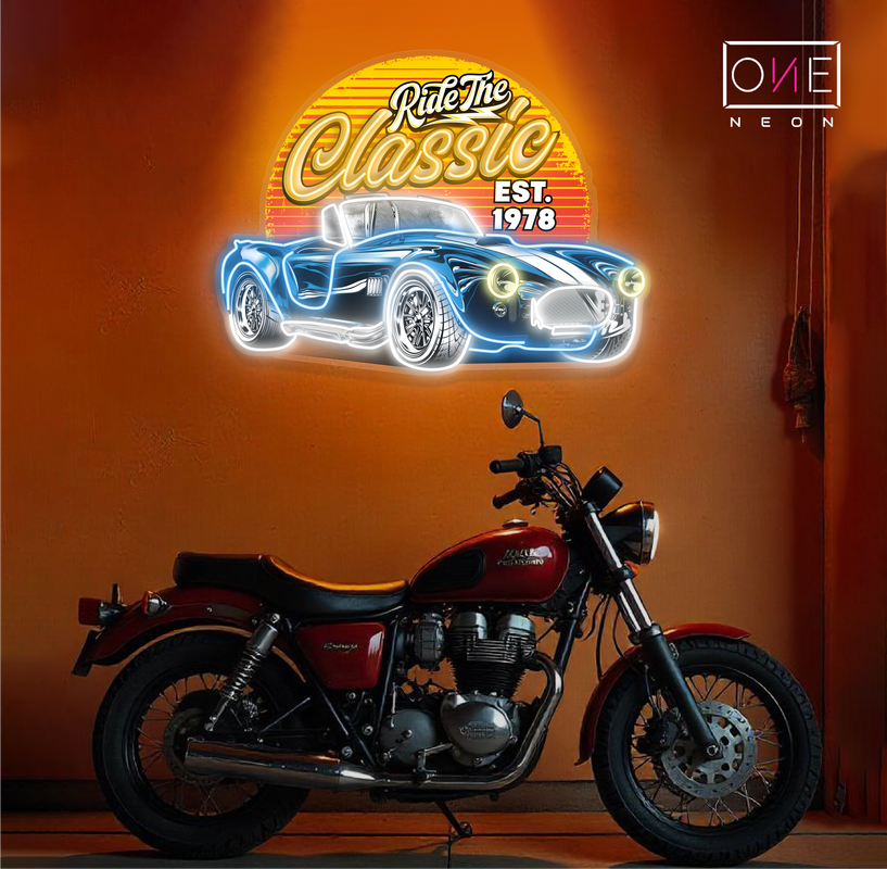 Enseigne néon LED Ride The Classic Artwork