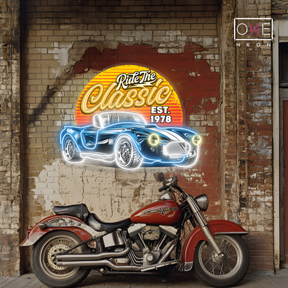 Enseigne néon LED Ride The Classic Artwork
