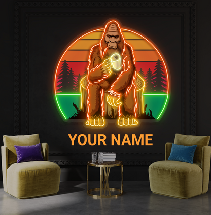 Enseigne néon LED Sasquatch Chill Artwork