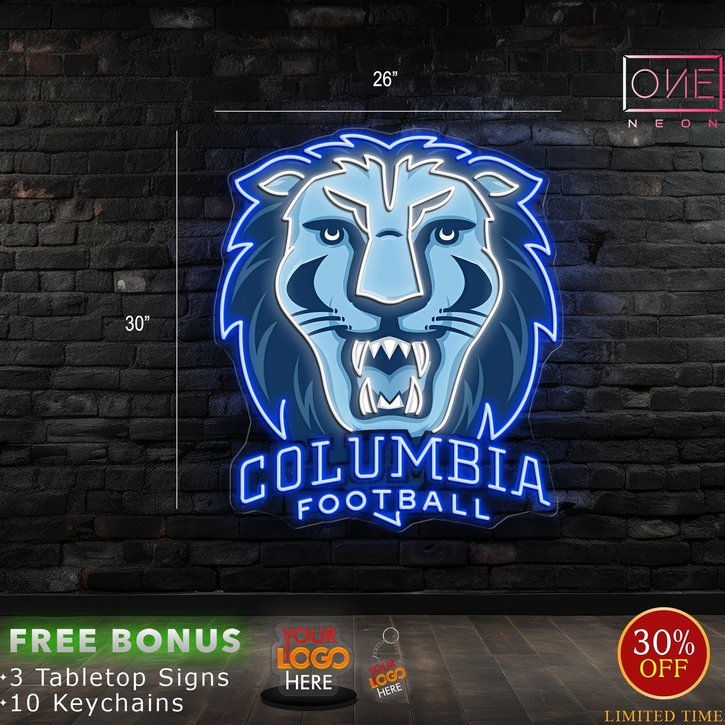 COLUMBIA FOOTBALL | LED Neon Sign