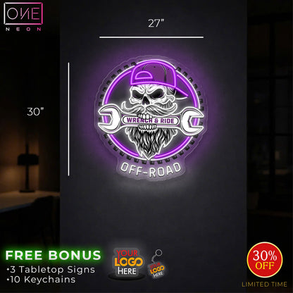 WRECH & RIDE OFF- ROAD   | LED Neon Sign