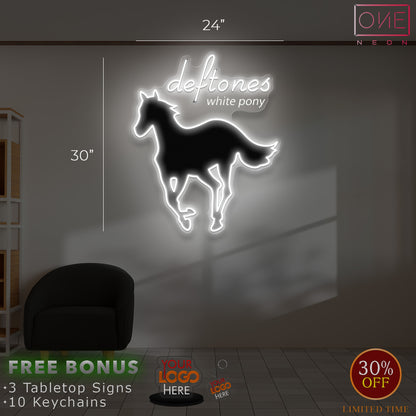 DEFTONES WHITE PONY | LED Neon Sign