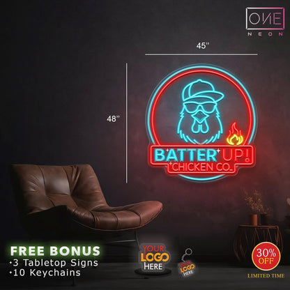 Batter Up Chicken CO | LED Neon Sign