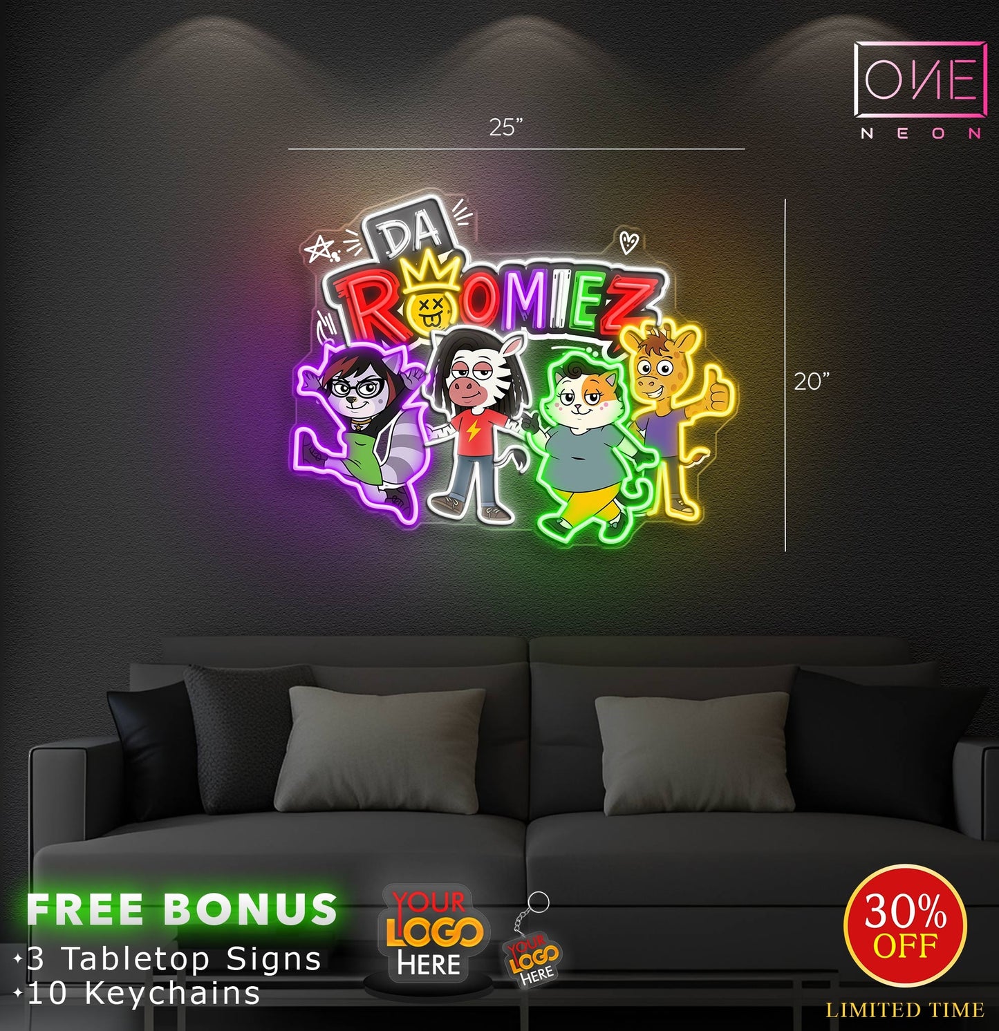 Da Roomiez| LED Neon Sign