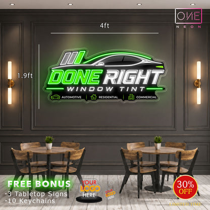 DONE RIGHT | LED Neon Sign