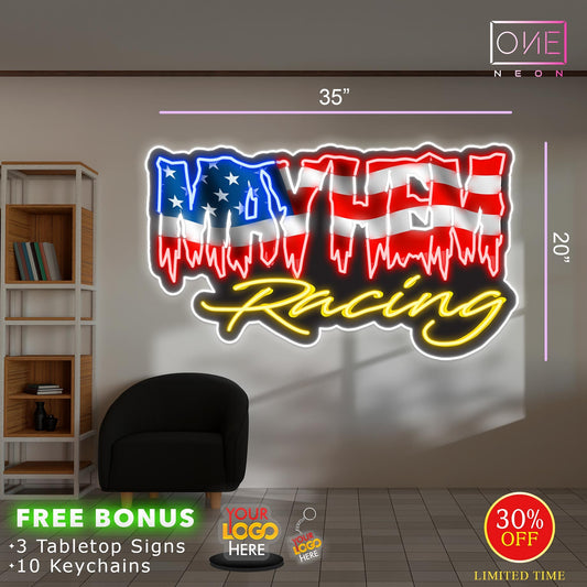 MAYHEM RACING | LED Neon Sign