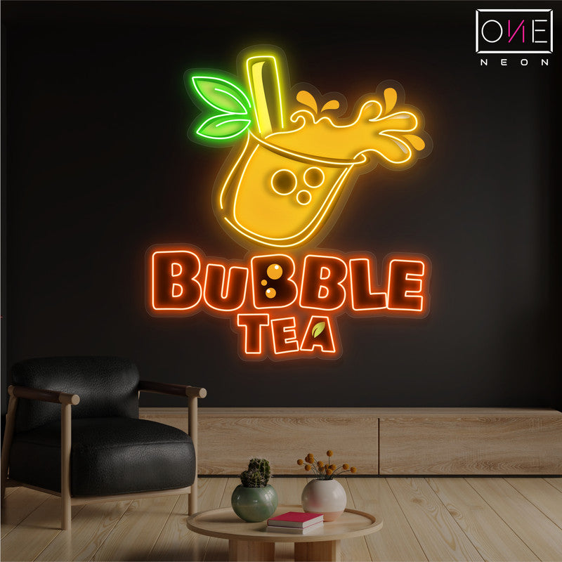 Enseigne Néon LED Artwork Bubble Tea