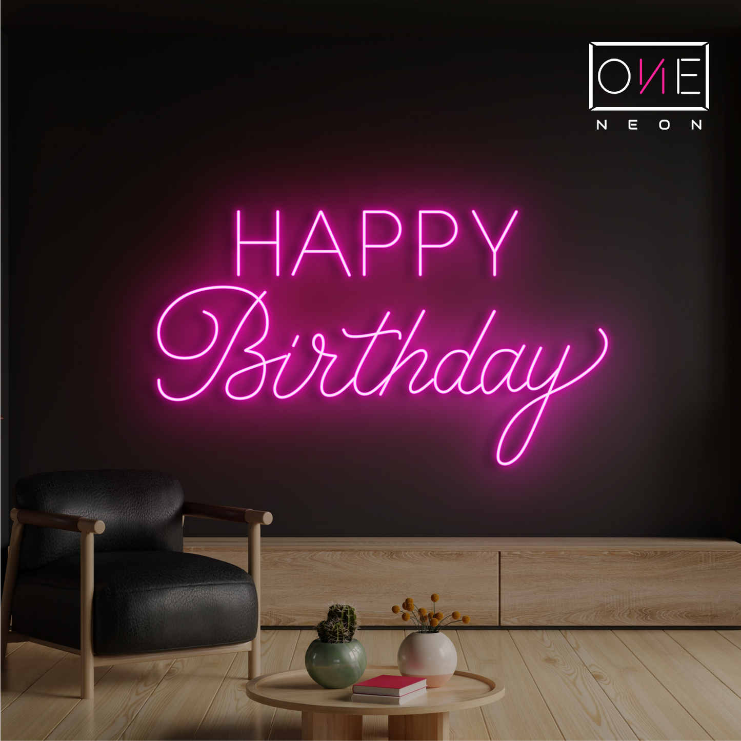 Joyeux Anniversaire Enseigne Néon LED