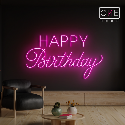 Joyeux Anniversaire Enseigne Néon LED