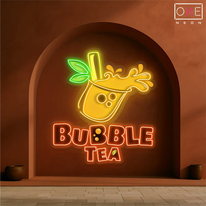 Enseigne Néon LED Artwork Bubble Tea
