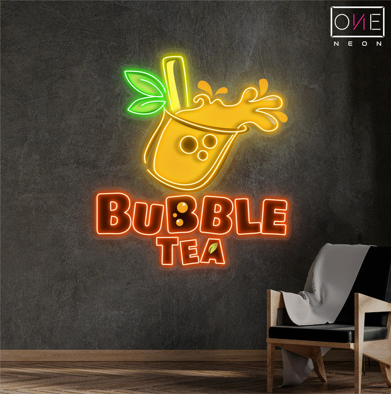 Enseigne Néon LED Artwork Bubble Tea