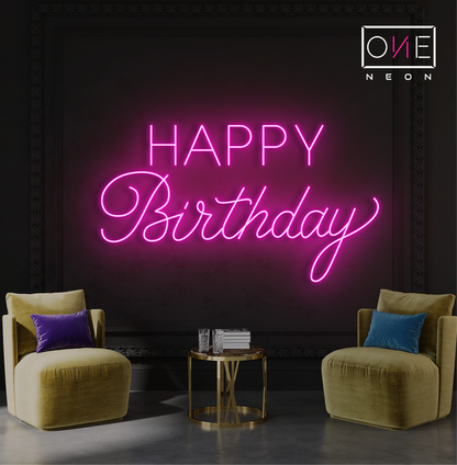 Joyeux Anniversaire Enseigne Néon LED