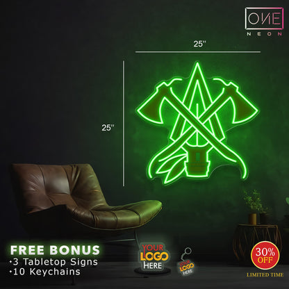 Enseigne néon LED œuvre d'art Tatoueur