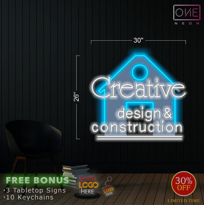 Enseigne néon LED œuvre d'art Tatoueur