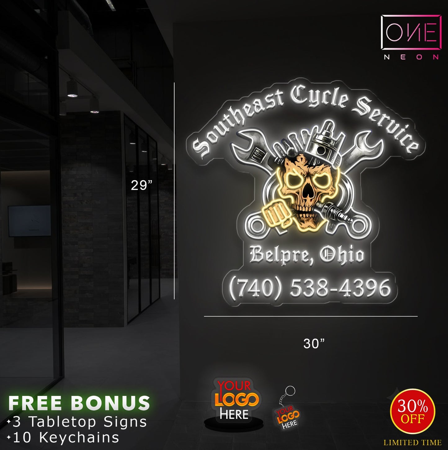 SOUTHEAST CYCLE SERVICE | LED Neon Sign