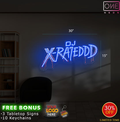 DJ XRATEDDD | LED Neon Sign