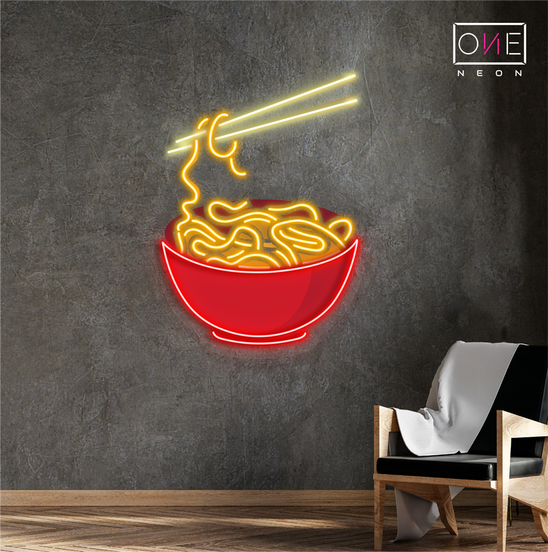 Enseigne néon LED Motif nouilles
