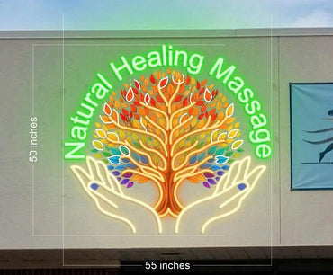 Natural Healing Massage | LED Neon Sign (3 signs)