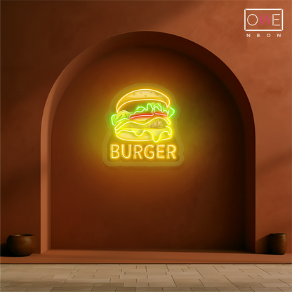 Enseigne néon LED Motif burger