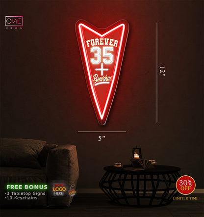 Enseigne néon LED œuvre d'art Tatoueur