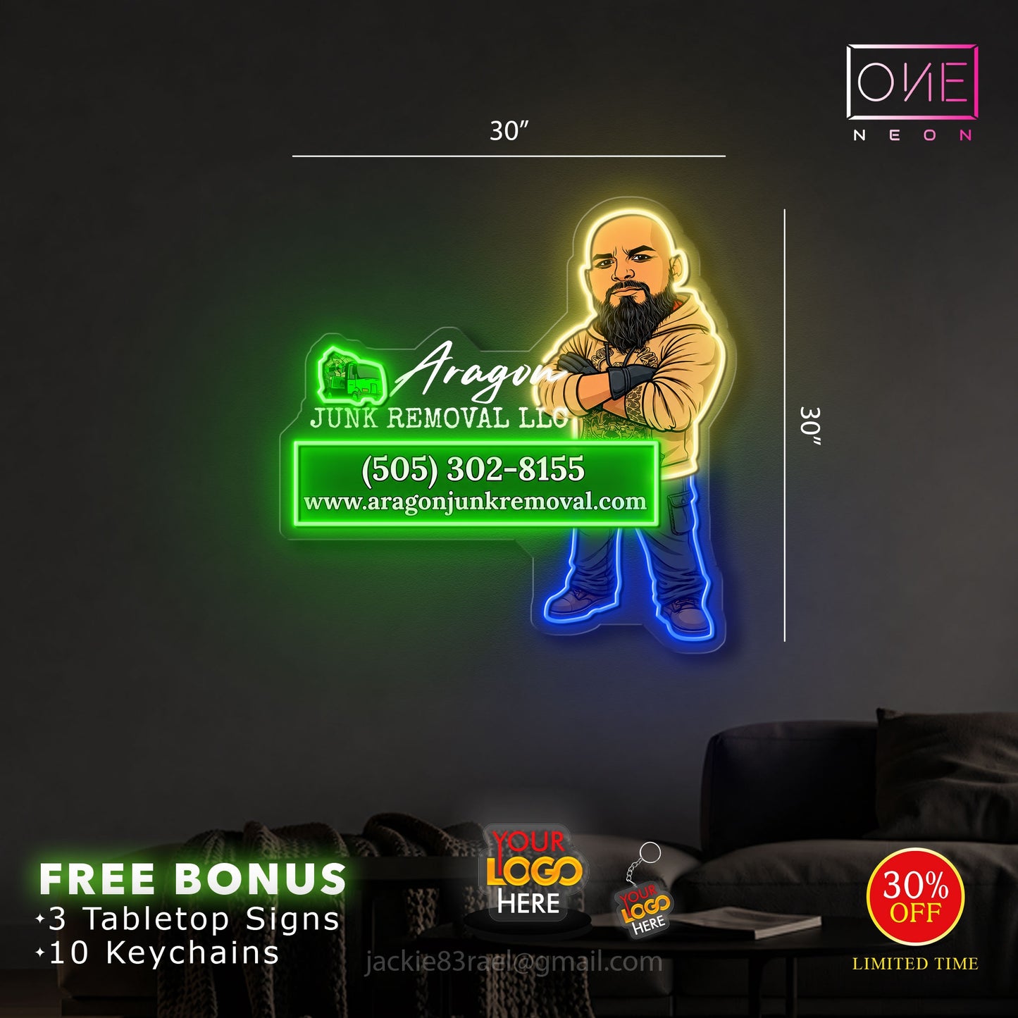 Aragon JUNK REMOVAL LLC | LED Neon Sign