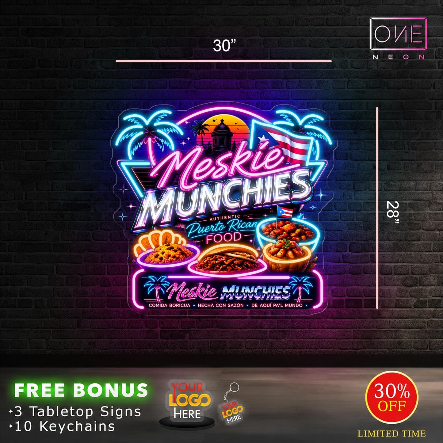 MESKIE MUNCHIES | LED Neon Sign