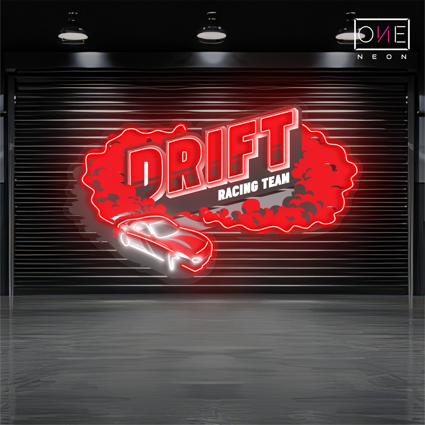 Enseigne néon LED Drift Racing Team