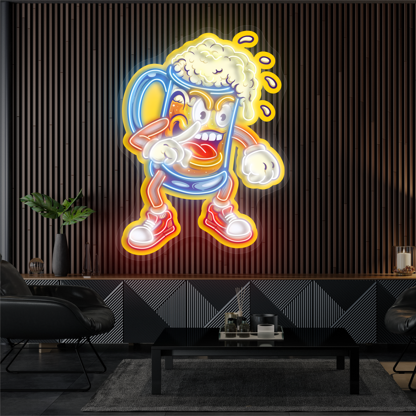 Enseigne Néon LED "Brew Brawler Artwork"