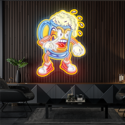 Enseigne Néon LED "Brew Brawler Artwork"