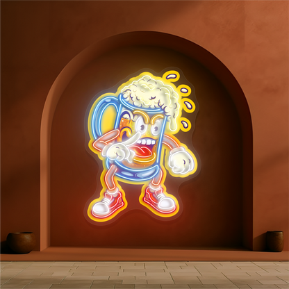 Enseigne Néon LED "Brew Brawler Artwork"