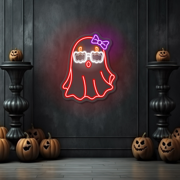 Enseigne néon LED Fantôme mignon
