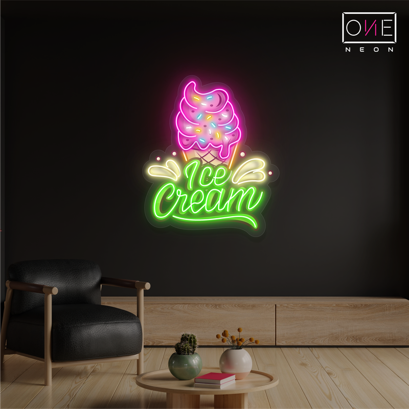 Enseigne Néon LED "Crème Glacée"