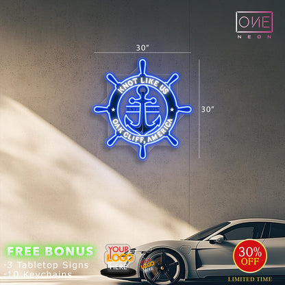 Enseigne néon LED œuvre d'art Tatoueur