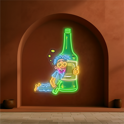 Enseigne Néon LED "Drunk Buddy Artwork"