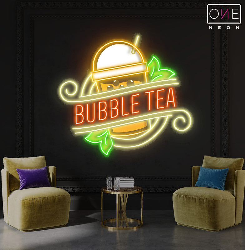 Enseigne Néon LED "Bubble Tea"