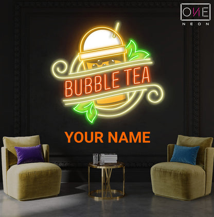 Enseigne Néon LED "Bubble Tea"