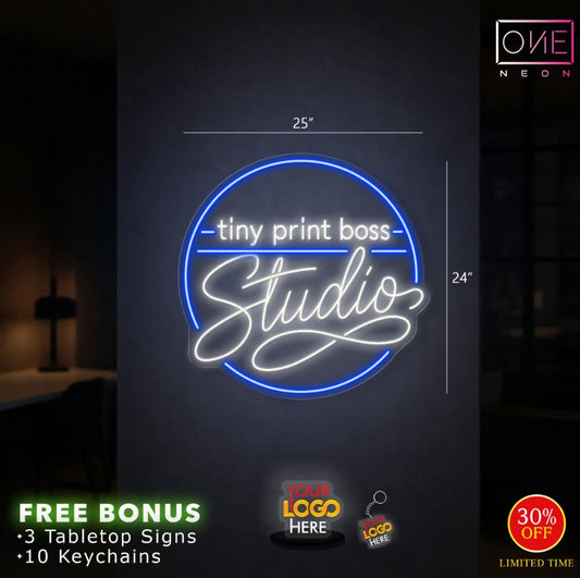 TINY PRINT BOSS| LED Neon Sign