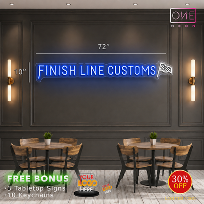 FINISH LINE CUSTOMS | LED Neon Sign