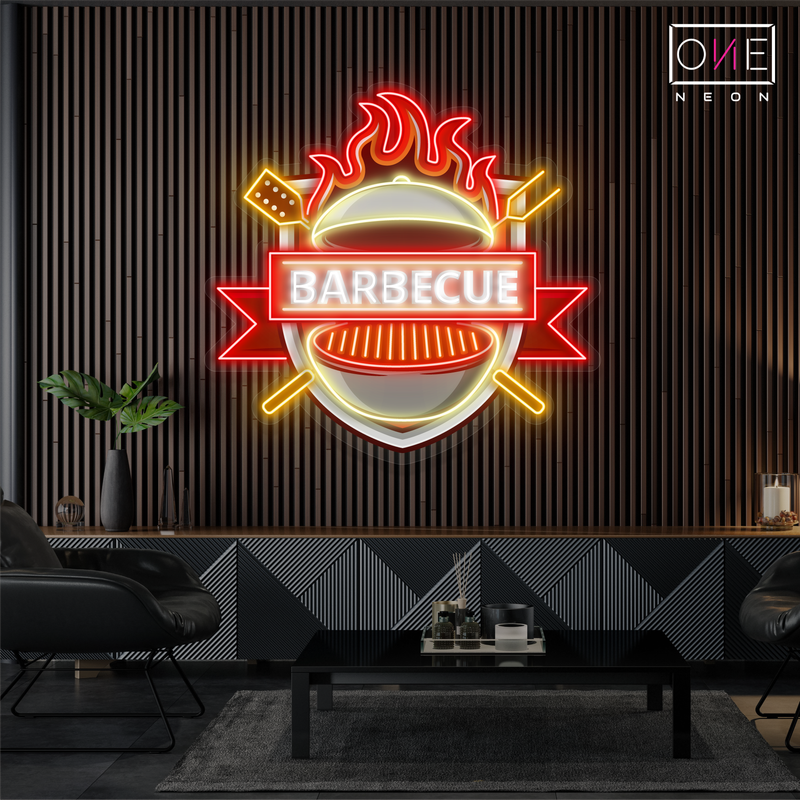 Enseigne néon LED Motif barbecue