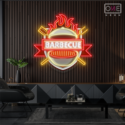 Enseigne néon LED Motif barbecue