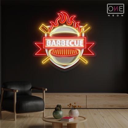 Enseigne néon LED Motif barbecue
